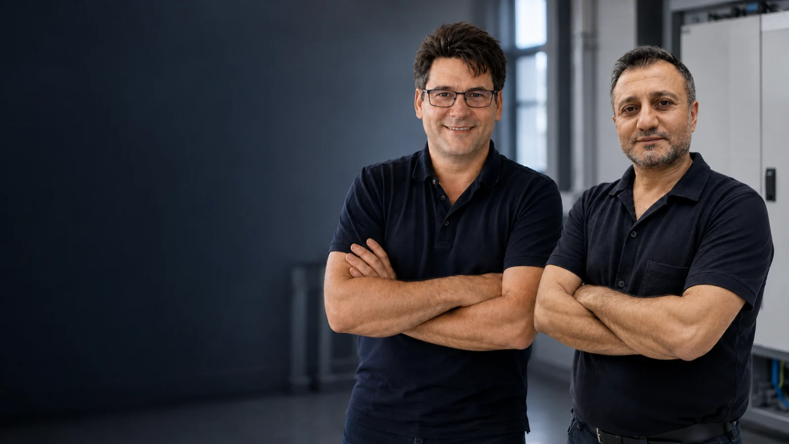 Christian Klaghofer und Hamza Aslan vom Elektro Zentrum